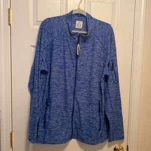 Brand New Dasawamedh Heather Blue Zip Up Jacket…size XL